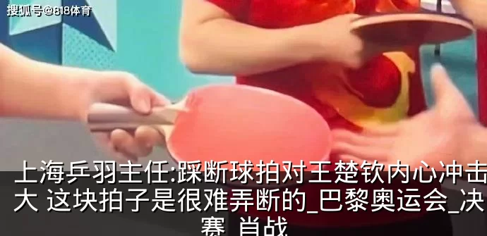 上海乒羽主任:踩断球拍对王楚钦内心冲击极大 这块拍子是很难弄断的_巴黎奥运会_决赛_肖战